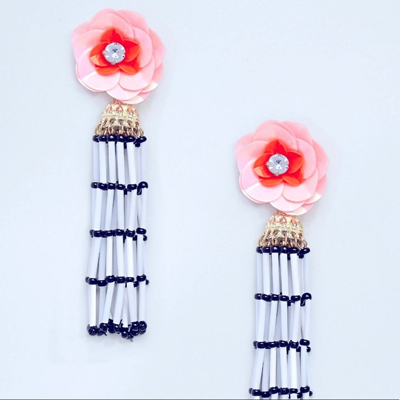 ASOS Jewelry - ASOS Sunburst Flower Tassel Earrings